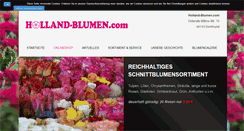 Desktop Screenshot of holland-blumen.com