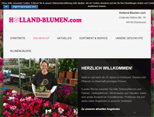 Tablet Screenshot of holland-blumen.com